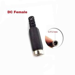 100/10Pcs 2.1*5.5mm DC Power Plug Jack Adapter DC Power Connector Male & Female