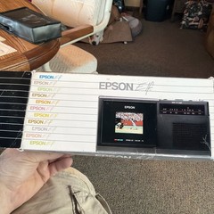 Vintage Epson “Elf” Mini Color Television, LCD Screen, Original Box, great shape