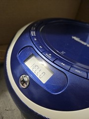 Memorex MP4067 CD/MP3 Player AM/FM Radio Boombox 2008 Rare Blue Tested Works