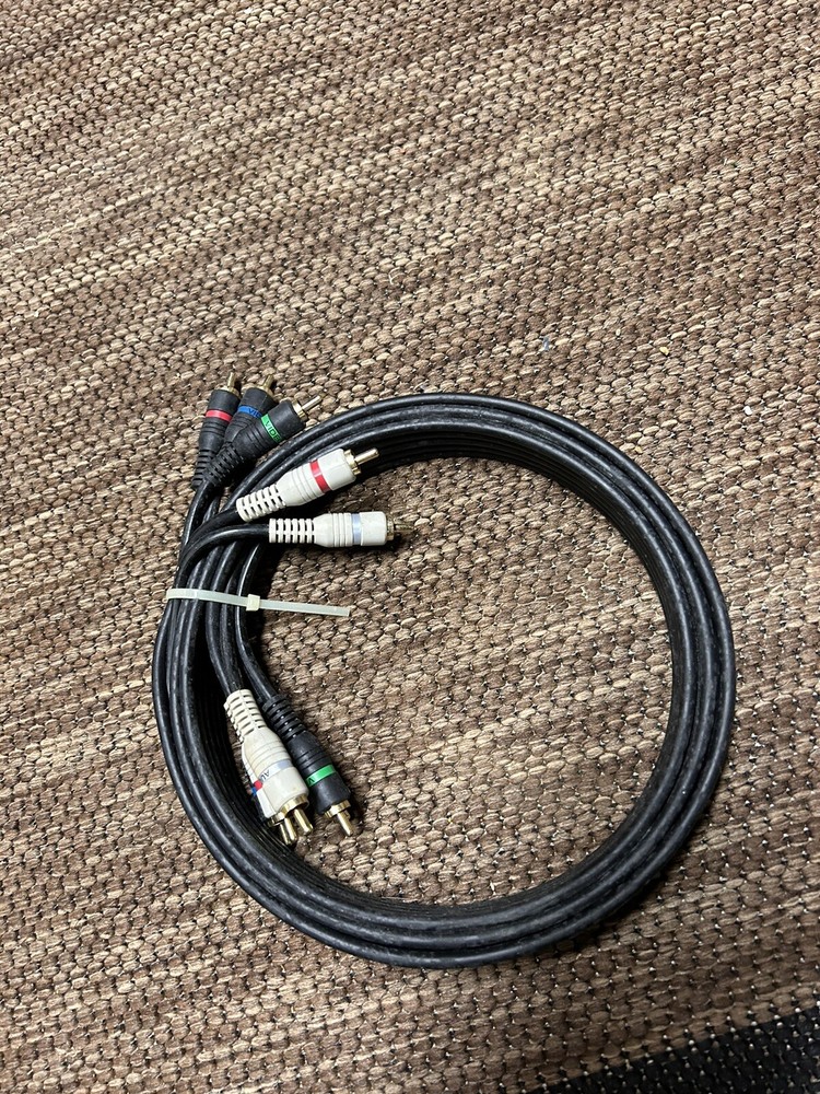 6FT COMPONENT VIDEO CABLE WITH AUDIO 5 RCA RED GREEN BLUE RGB for HDTV DVD VCR