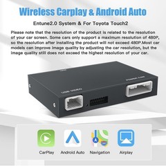 AutoAbc Wireless Carplay Android Auto Adapter for 2014-2019 Toyota Entune 2.0