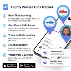 Realtime GPS Tracker Starter Kit – 1st Month Included – Vehicles & Kids