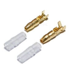 10 Sets Male Female Wire Crimp Connectors 4.0mm Copper Bullet Terminals Kit