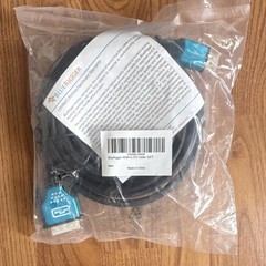 BlueRigger HDMI to DVI Cable 25FT Black/Blue Round Cable X0008LH9UB