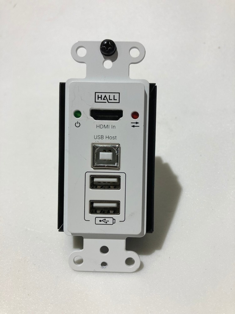 Hall Research EX-4KU-WP 4K HDMI+USB 2.0 over CAT6 Wall Plate – USED