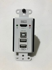 Hall Research EX-4KU-WP 4K HDMI+USB 2.0 over CAT6 Wall Plate – USED