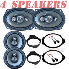 500W Front 6×9″ & 300W Rear 6.5″ Speaker Upgrade kit for 2014-2023 Silverado