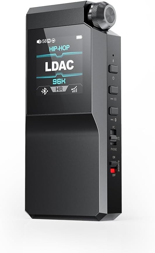 FiiO BTR17 Bluetooth 5.4 USB DAC AMP w/LDAC, aptX Lossless. Dual ES9069Q (Black)