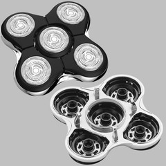 Pro Blades Shaver Replacement Head 1 Count (Pack of 1), 1 Pack silver