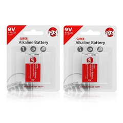 Circuit City 9V Enhanced Performance Alkaline Batteries (2 Pack)
