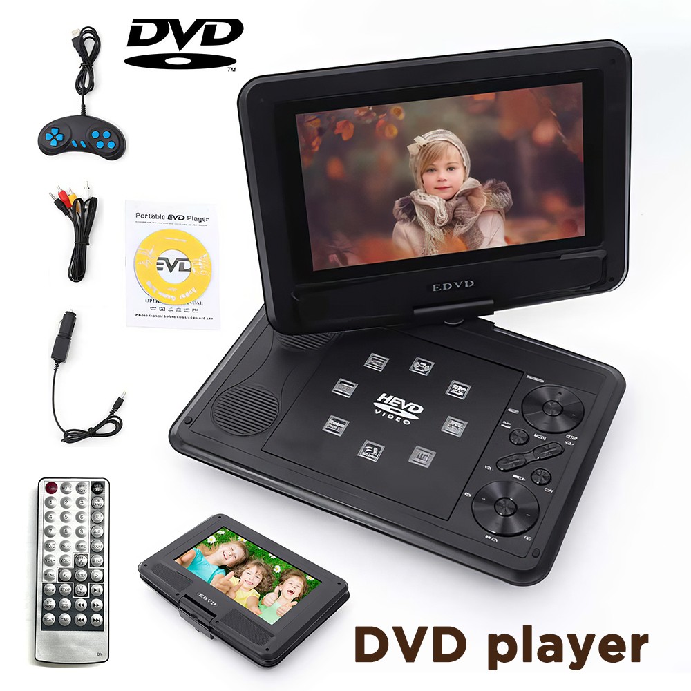 10.8″ Portable Car DVD Player AVI EVD SVCD VCD CD Mp3 JPG USB/SD Mode ALL Region