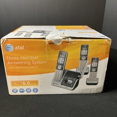 AT&T CL82301 DECT 6.0 Cordless Phone System w/ Answering Machine 3 Handsets OB