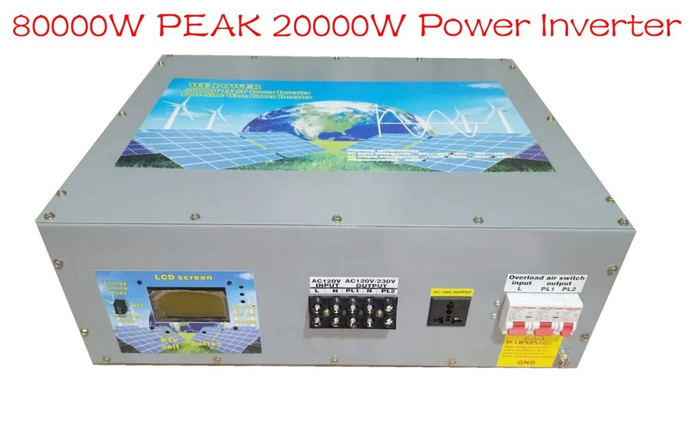 80000W Peak 20000W LF Split Phase Pure Sine Wave Power Inverter 48VDC/110V220VAC