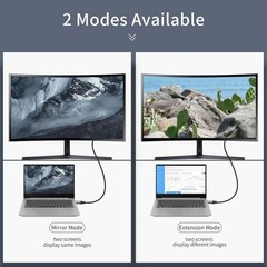 1m Laptop Mini DP to DP Cable Conversion Cord 8K@60Hz 4K@144Hz DisplayPort 1.4 t