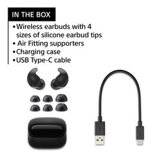 Sony – LinkBuds Fit True Wireless Noise Canceling Earbuds – Black
