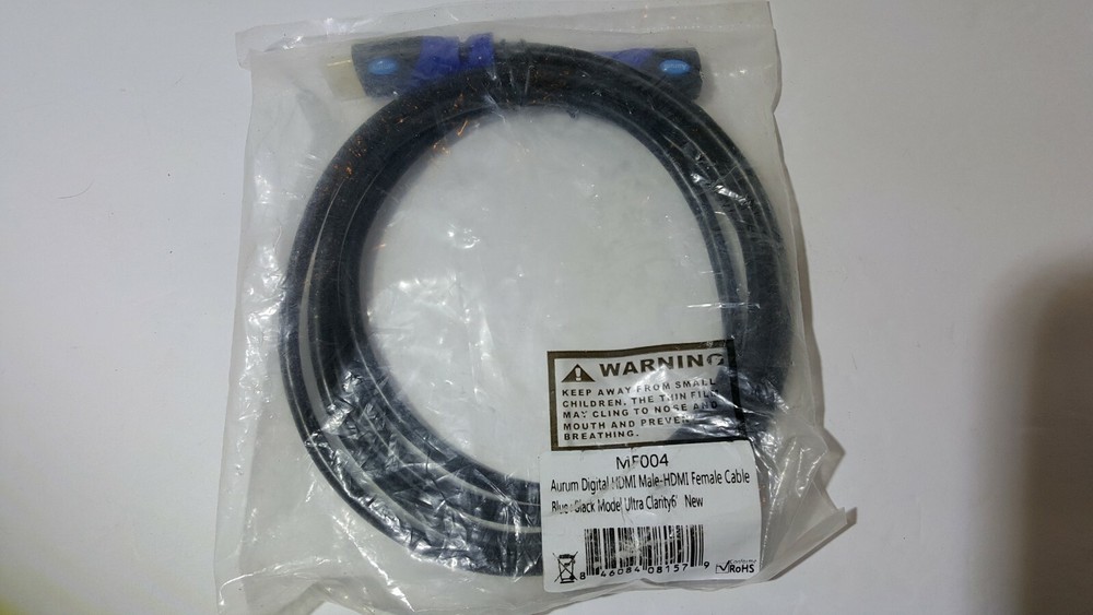 Aurum Ultra Series – High Speed HDMI Extension Cable Male – Female (6 Ft) With E