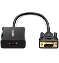 UGREEN HDMIFemale to VGA Male Adapter.Support Resolution up to 1080p.New