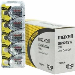 Box of 100 Maxell 395 SR927SW Silver Oxide Watch Batteries FREE SHIP w/Tracking