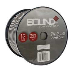 SoundBox SW12-250, 12 Gauge Home / Car Speaker Wire Spool – 250′