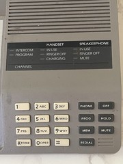 AT&T 5500 Cordless Speakerphone Box Instructions Cord Battery Untested