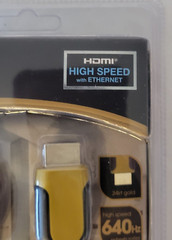 HDMI FIBER CABLE/CORD 6FT TANGLE FREE HIGH SPEED W/ETHERNET 1080P 3D VIDEO 24KT