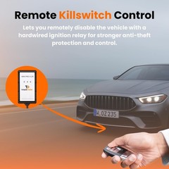 GPS Tracker 4G LTE 3.4×2.2×0.5in Remote Killswitch for Vehicles – Real-Time