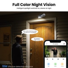 2 Pack Wansview 2K 3MP Solar Camera Outdoor Wireless 2.4Ghz WiFi Human Detection
