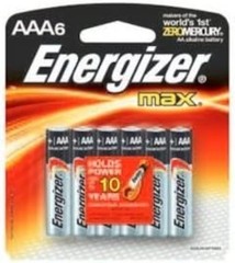 Reliable 6 Pack of AAA Alkaline MAX Batteries 1.5 Volt – Perfect Power Source