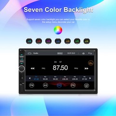 Double Din Apple Carplay Android Auto 7″ Car Stereo Radio Bluetooth Touch Screen