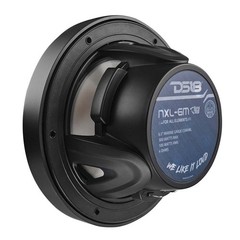 2 Pair DS18 NXL-6M/BK HYDRO Black 6.5″ 1200W 4-Ohm 2 Way Marine Speakers RGB LED