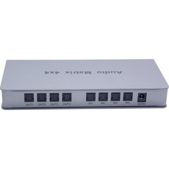 Audio Matrix 4×4 Switch Splitter SPDIF TOSLINK Digital Optical Audio 4 In 4 Out