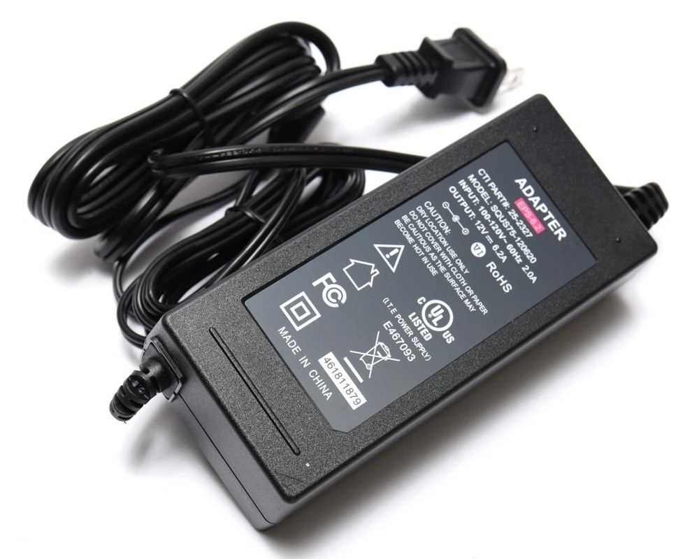 Lot UL AC 100-240V to DC 12V 6A 6.2A 72W 12VDC Power Supply Adapter Transformer