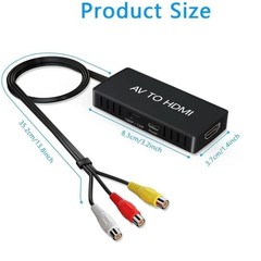 RCA to HDMI Converter Analog Composite Adapter For PS 1 2 3 STB Xbox VHS VCR DVD