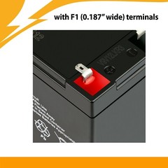 2pk: Replacements for 7Ah or 8Ah Leoch Peg Perego DJW12-8HD 12V-7AH/20HR Battery