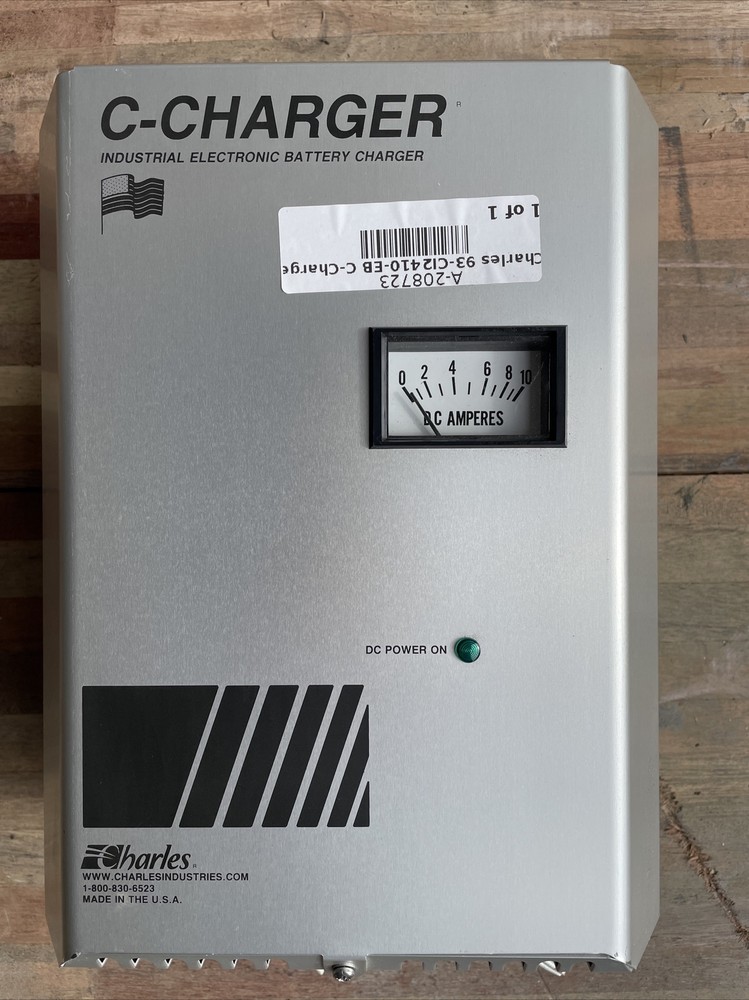 CHARLES INDUSTRIES 93-CI2410-EB C-CHARGER 120V AC 24 VOLT DC LEAD ACID BATTERY