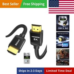 10K 8K HDMI 2.1 Cable Certified 6.6FT [4K@120Hz 144Hz, 8K@60Hz, 2K@240Hz] Ult…