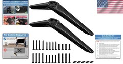 Durable TCL TV Replacement Legs – Black ABS for 28-65 Inch TVs, Non-Slip Design