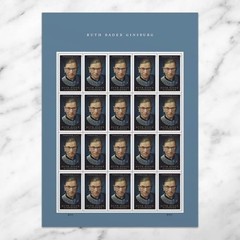 United States Postal Service Sheet of 20 First Class Postage Stamps for Ruth…