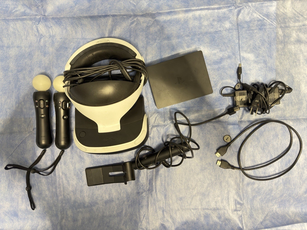 Sony PlayStation VR CUH-ZVR2 Headset + Processor Unit + Move Controllers 120Hz