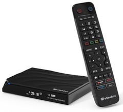 vSeeBox V6 Max Android 14 TV Box with WiFi 6, Backlit Bluetooth Remote, 4GB+64GB
