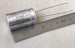 Sprague 1000 uF 35V Electrolytic Capacitor 39D Powerlytic Radial lead NOS 1987