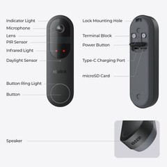 Reolink Home Hub with Video Doorbell Battery Security Camera Wi-Fi Local Storage