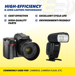 Exell Battery MRB625 for Minolta CLE, AL-F, Hi-Matic 9, 11, Autopak 800, SRT 101