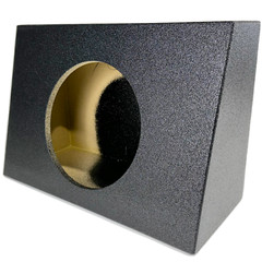 Single 10″ Subwoofer Angled Single Cab Under Seat Truck Sub Box Enclosure