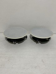 Pair of recessed ceiling speakers Cabasse Archipel 17 24cm grids