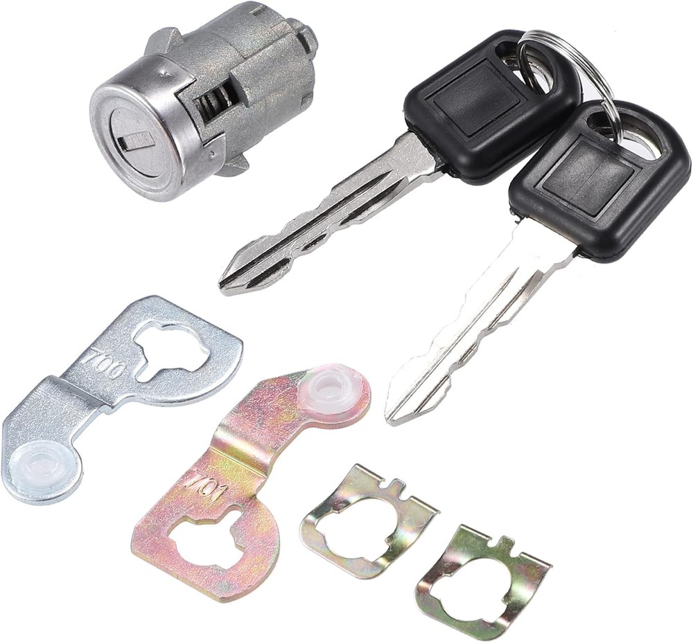 1Pcs Door Lock Cylinder w/ 2 Key for 1500 2500 3500 Yukon for Silverado Tahoe Su