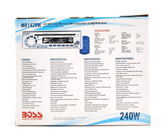 BOSS MARINE MR1420W MP3 COMPATIBLE CD AM/FM RECEIVER 240W CHANNEL NEW IN BOX