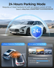 AZDOME 4K Dash Cam Front Camera Night Vision Car WiFi Recorder2880*2160 G-Sensor