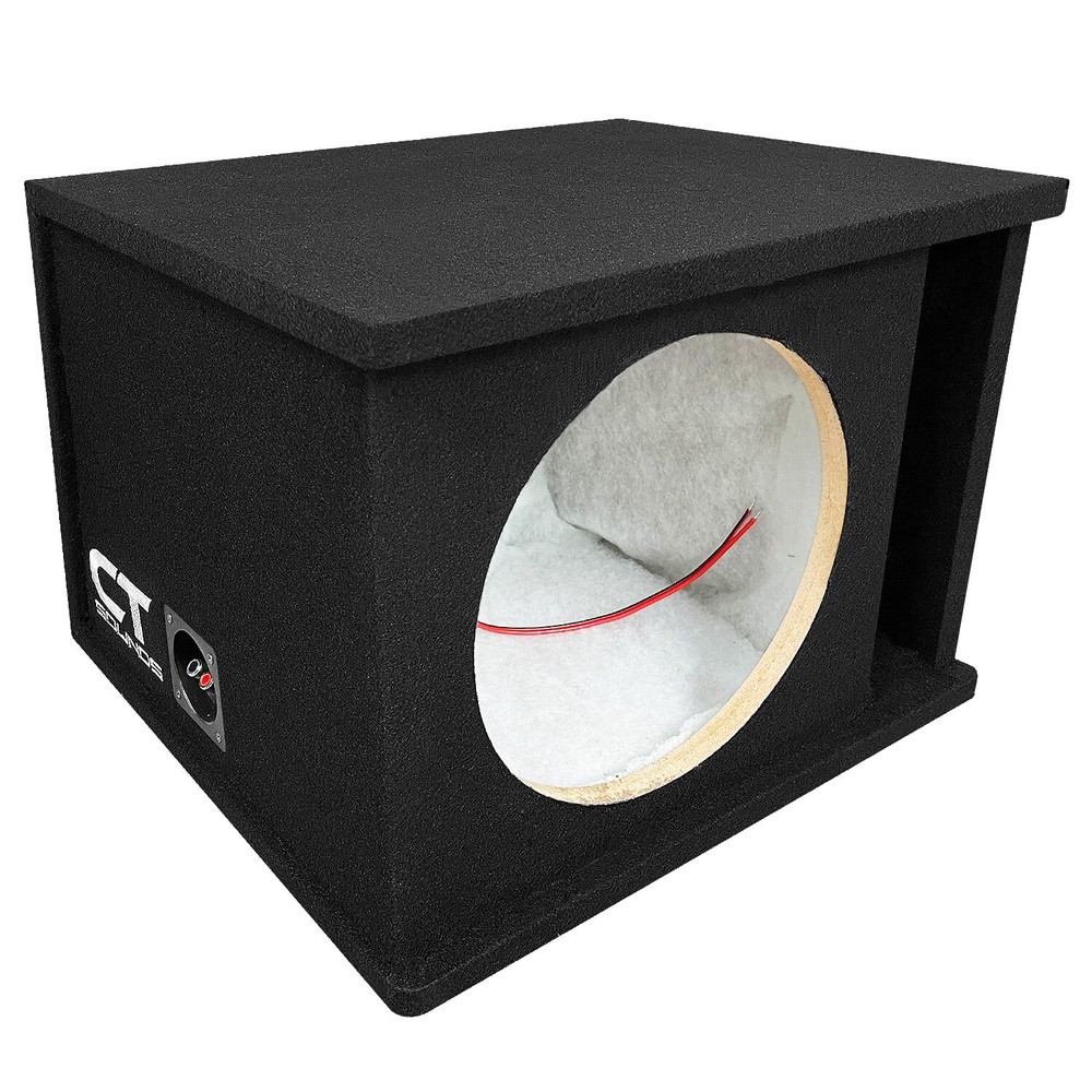 CT Sounds CT1X12 Single 12″ Kerf Port Universal-Fit Car Subwoofer Box