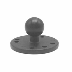 RAM B STYLE Mount 2.4-Inch Round Aluminum Base Multi Hole Pattern 1-Inch Ball